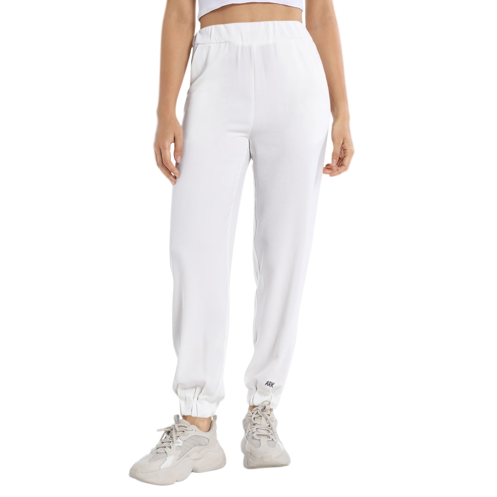 Elastic Waist Tapered Sweatpants