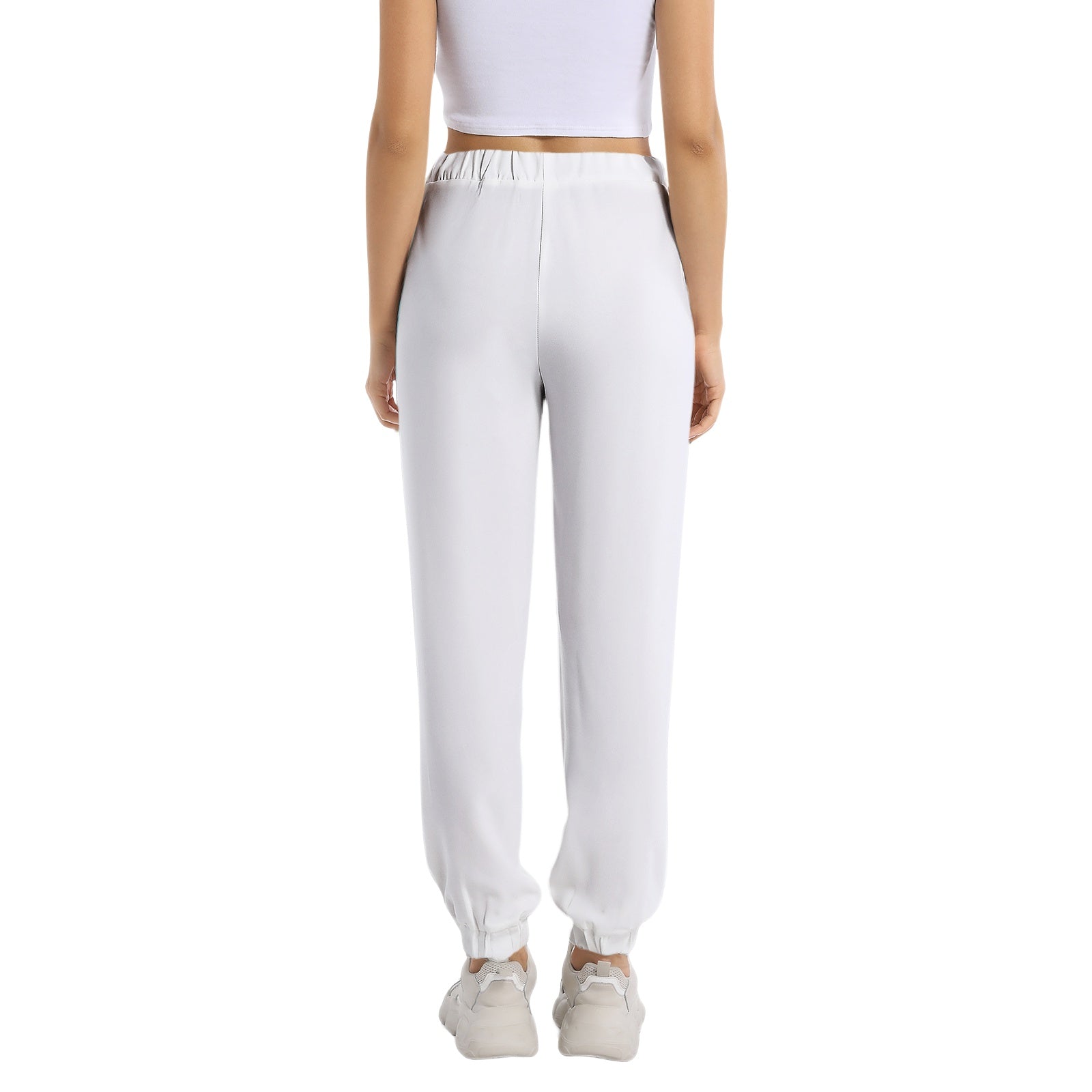 Elastic Waist Tapered Sweatpants